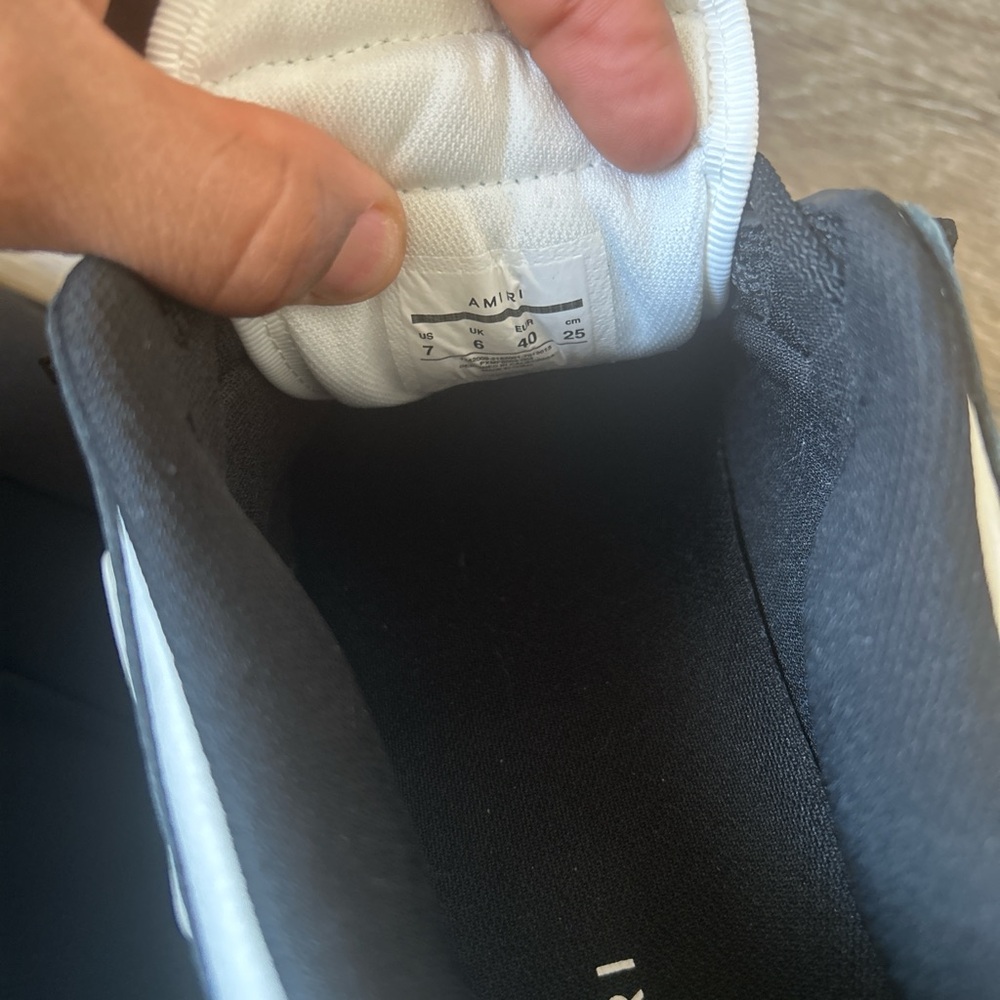 Amiri Black and White Sneakers